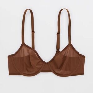 NEW Aerie SMOOTHEZ Mesh Unlined Bra Size: 34DD